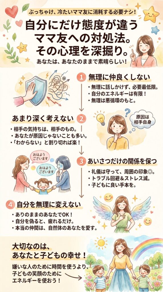 冷たくされるママ友と、どう付き合っていく？