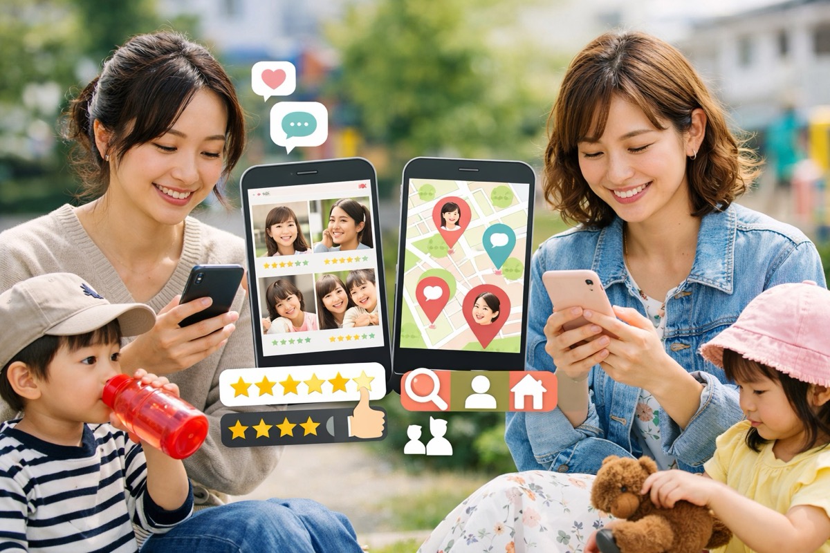 おすすめのママ友アプリは？口コミと評価で比較したい！近所のママ友見つける方法