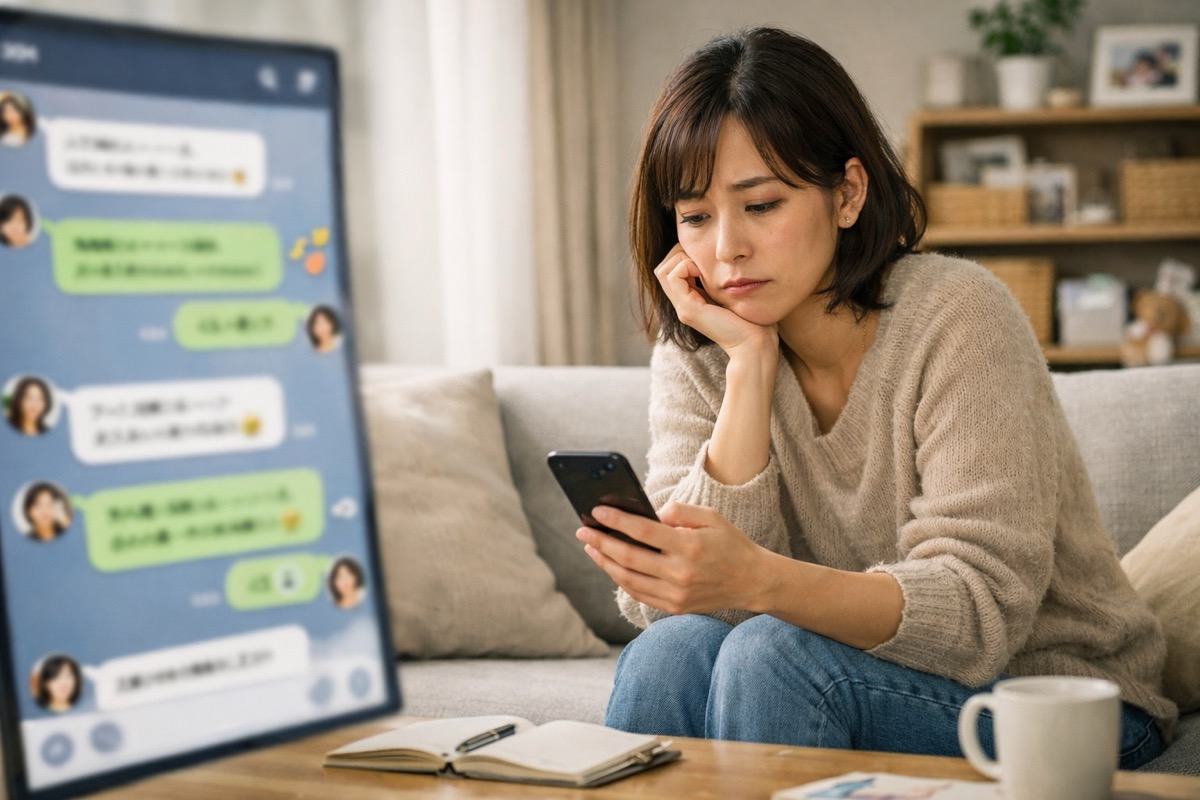 自分だけ？ママ友LINEグループで無視される理由と対処法：解決したいママさんへ。