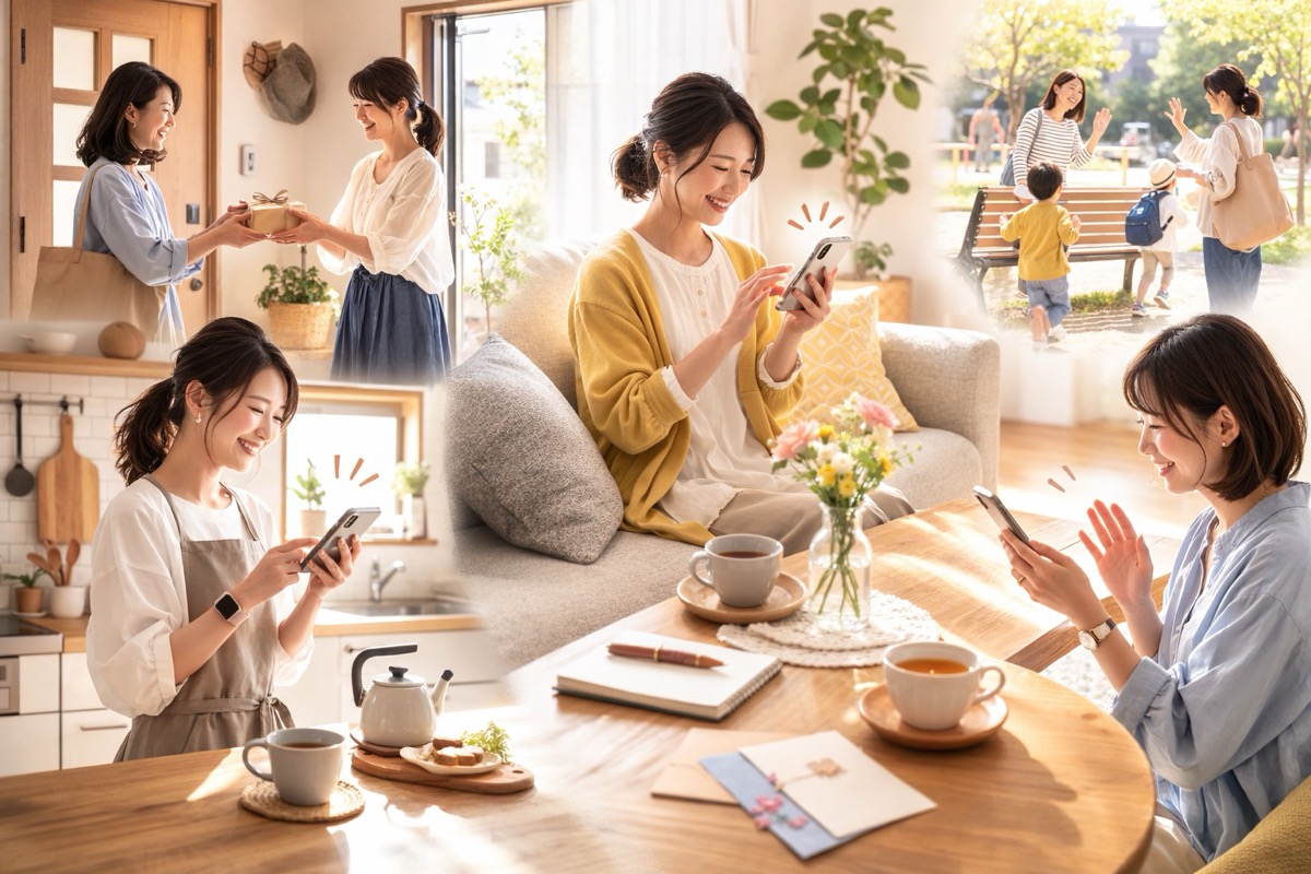 ママ友へのお礼LINE(ライン)メッセージ例文！楽に簡単にそしてシンプルに