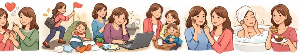 ママ友の日々の頑張りを見ているからこそ、気遣いの言葉を