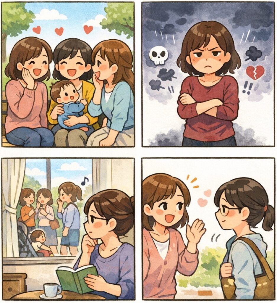 ママ友が多い人の特徴：友達作りの秘訣とコミュニケーション術