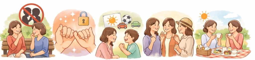 信用できるママ：誠実なママ