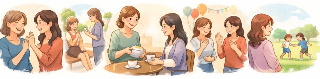 距離感の取り方が上手なママ：より距離感がわかる