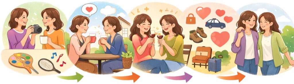 ママ友を超える友人関係：深い悩みも共有できる