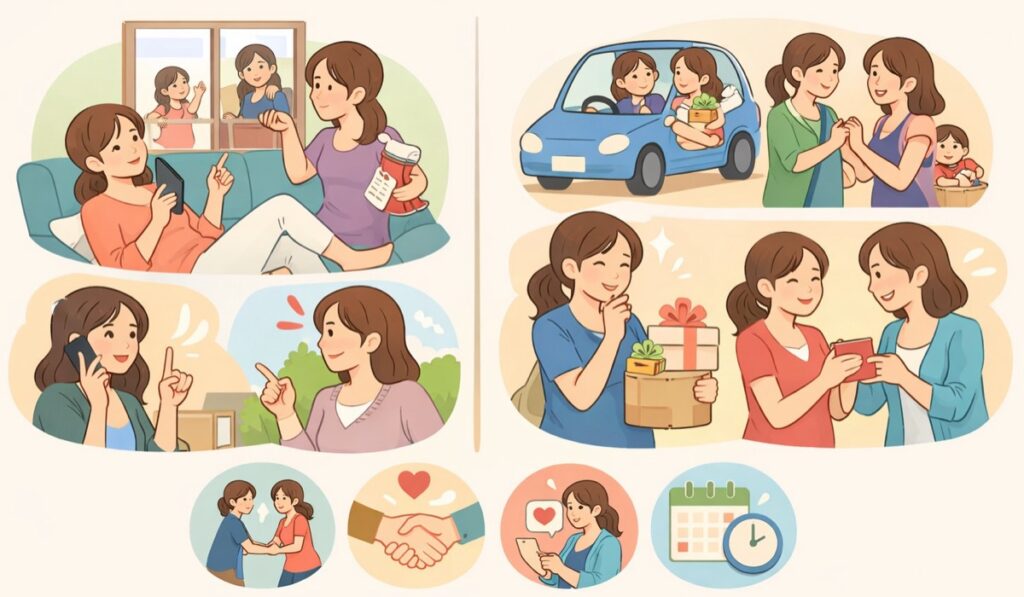 他人を頼りにするママ：自分は動かない