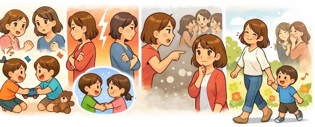 子供たちの小さなもめごとがきっかけ