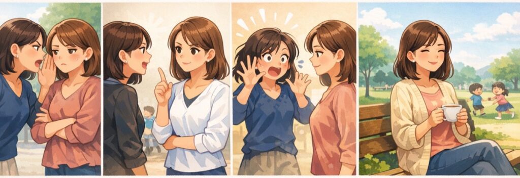 いじめてくるママ友にはっきりと意見を言う