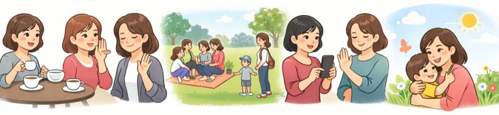 そのママ友と深く関わりすぎない