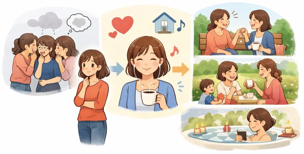 そのママ友グループに無理にみんなに入ろうとしない