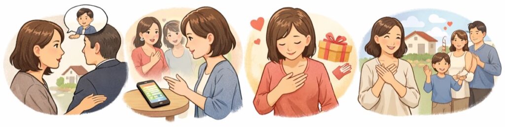 ご主人の都合を理由に