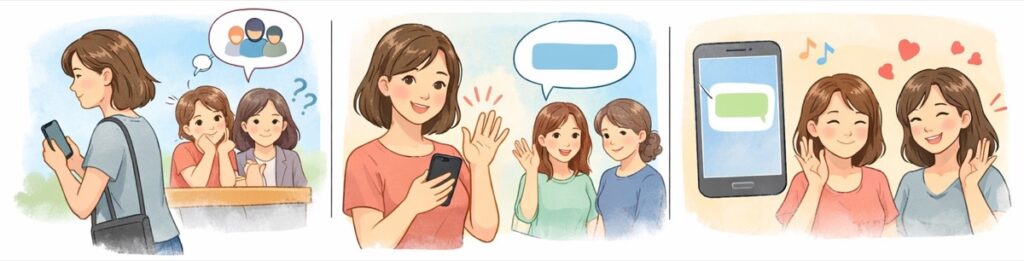 突然、黙って抜けないように