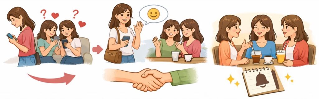 仲間たちを傷つけないような言葉を選んで