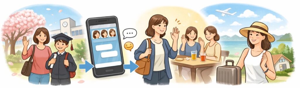 子供の卒業を理由に