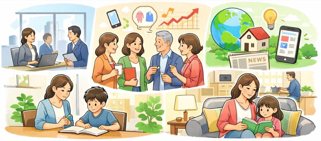 社会とのつながりが継続しているから