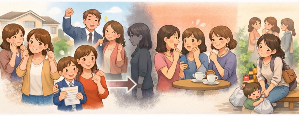 うらやみや緊張を感じる人