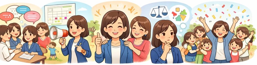 イベントをまとめてくれたママ友へ