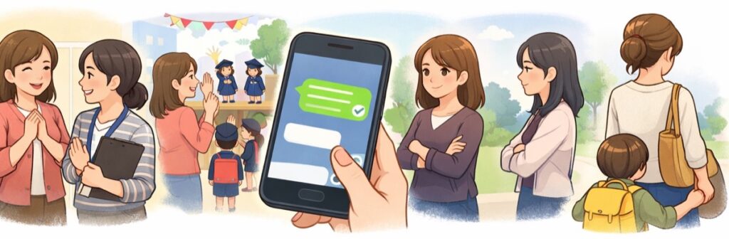 あまり親しくなかったママ友へのお礼メッセージ