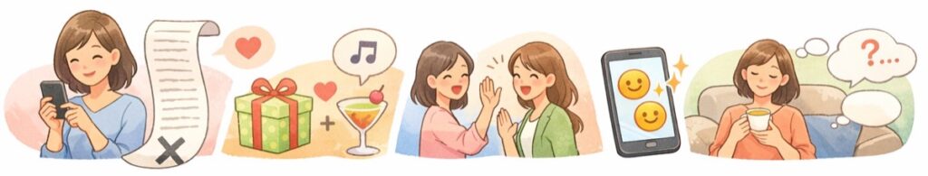 メッセージはシンプルに