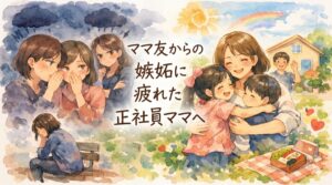 ママ友からの嫉妬に疲れた正社員ママへ｜なぜ羨まれるのか？理由と上手な対処法