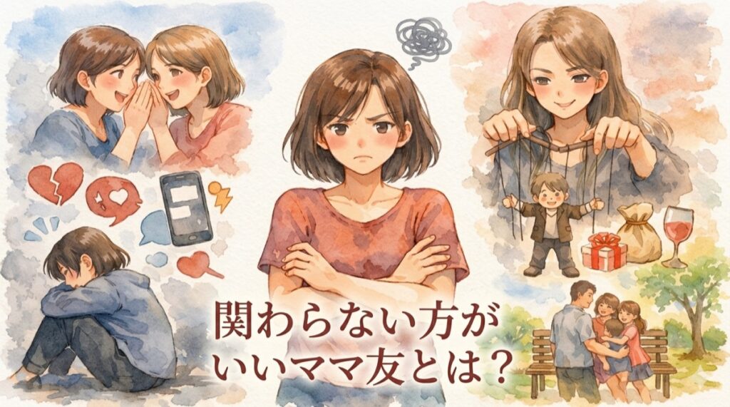 関わらない方がいいママ友の特徴10選｜見分け方・デメリット・距離の取り方を解説