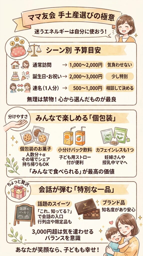 ママ友会への手土産選びのポイント