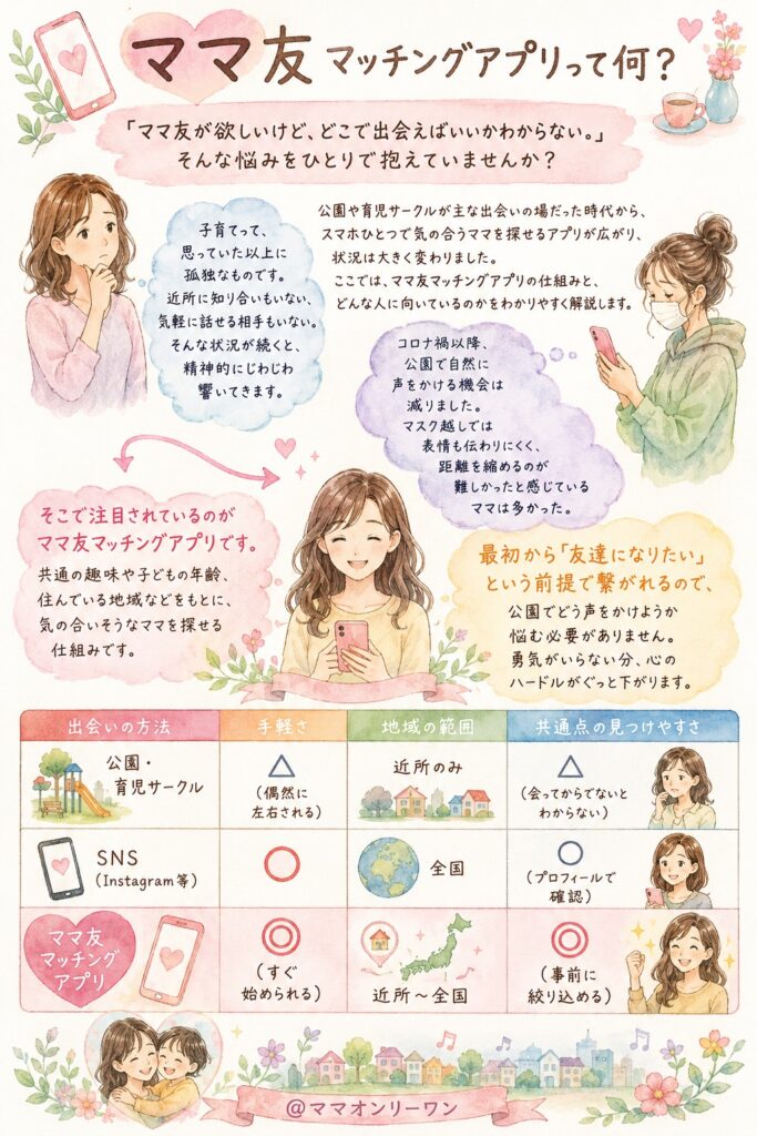 ママ友マッチングアプリって何？