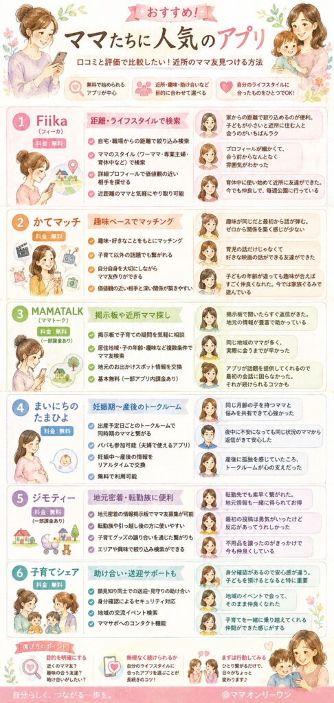 おすすめ！ママたちに人気のアプリ