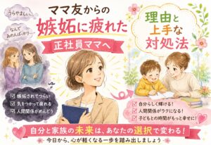ママ友からの嫉妬に疲れた正社員ママへ｜なぜ羨まれるのか？理由と上手な対処法