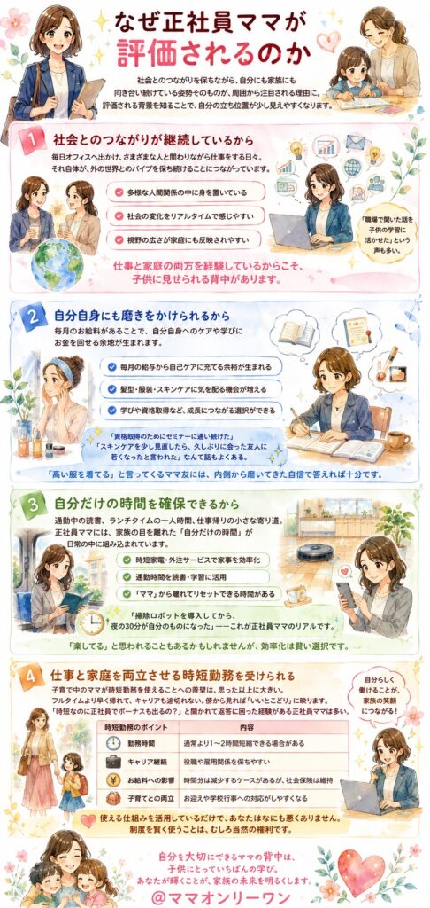 なぜ正社員ママが評価されるのか