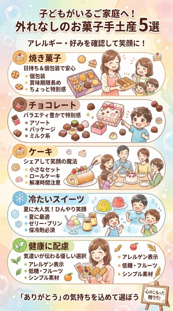 お子様も大喜び！お菓子の手土産選び 