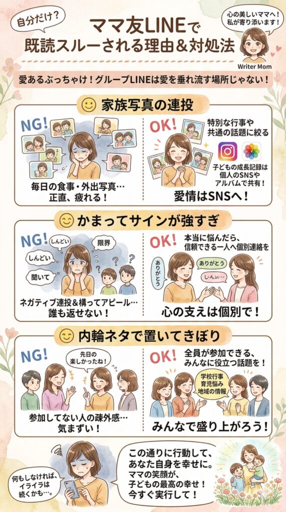 既読スルーされがちなメッセージの特徴