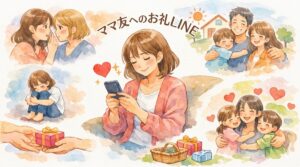 ママ友へのお礼LINE(ライン)メッセージ例文！楽に簡単にそしてシンプルに