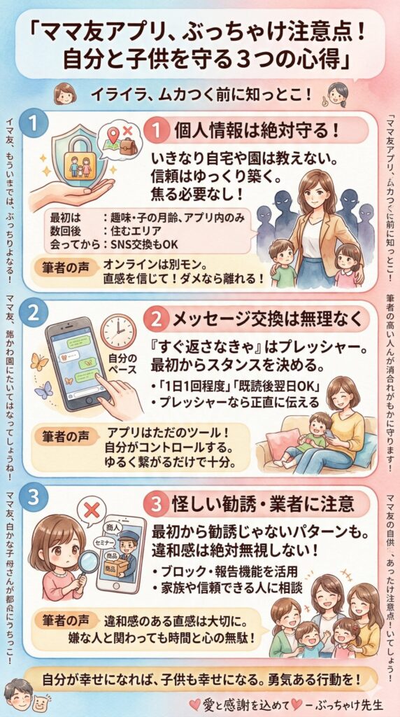 注意点！ママ友アプリのデメリット