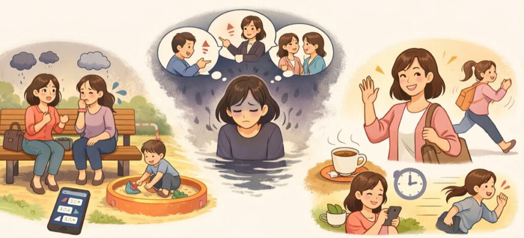 愚痴ばかりのママ友