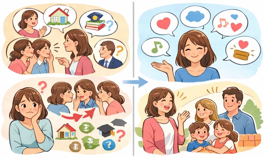 プライベートなことを聞きたがるママ友