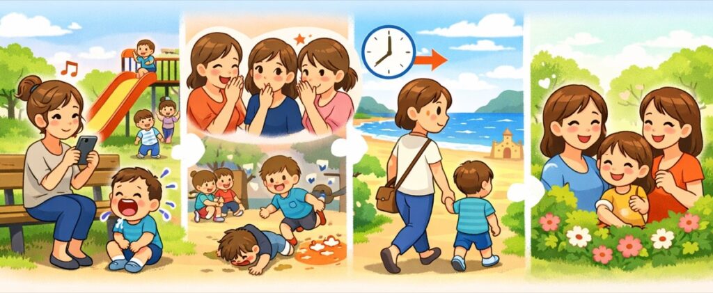 子供を放ったらかしにするママ友