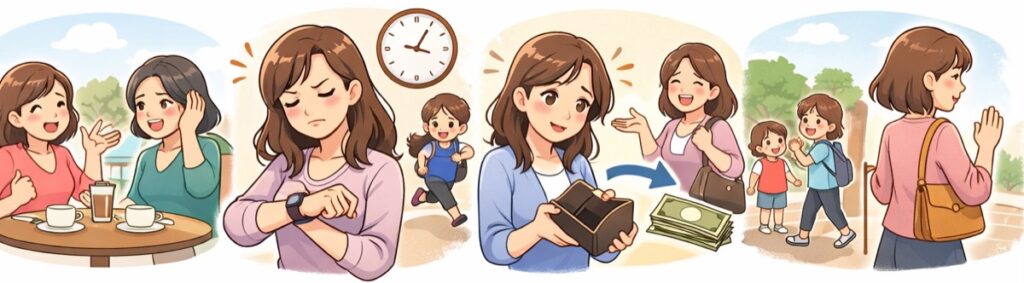 マナーを守らないママ友