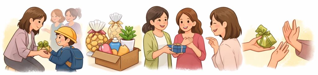 お返し不要の配慮をする