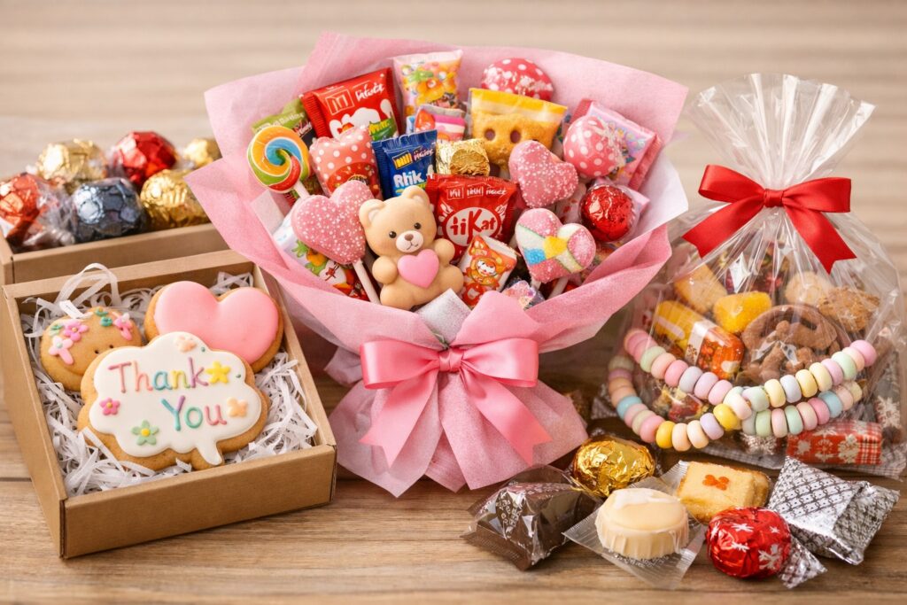 お菓子（クッキーやチョコ）