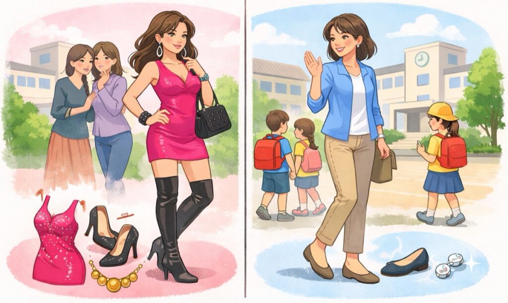 服装が派手すぎる