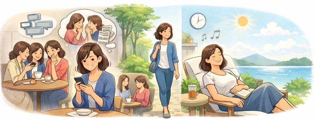 気を使う場面が少なくなる