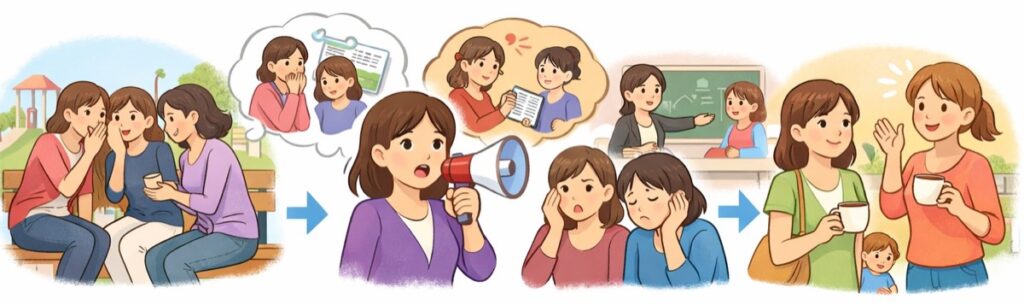 他人の悪口を言う