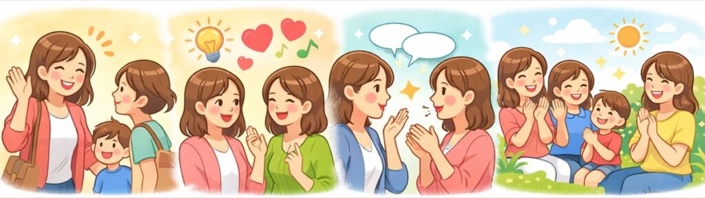 いつも明るくて笑顔がある