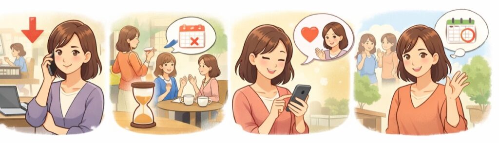 忙しいことを理由にする