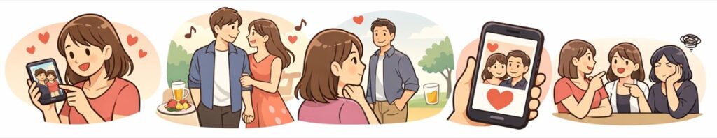 夫に関する投稿ばかりの内容