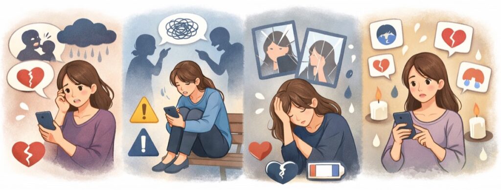 読んでいて気が重くなるネガティブ投稿