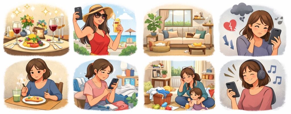 「キラキラ」を強調しすぎた投稿