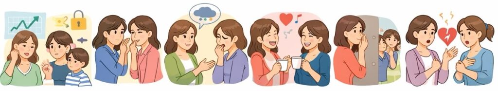 話す内容に気をつけて、相手を思いやる