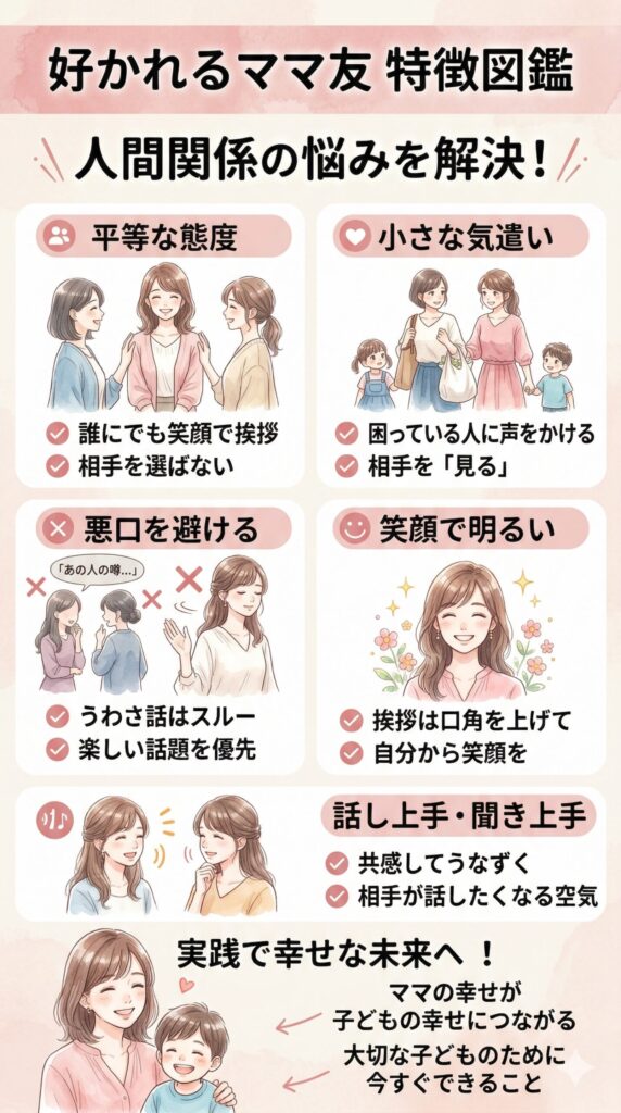 好かれるママ友の特徴とは？